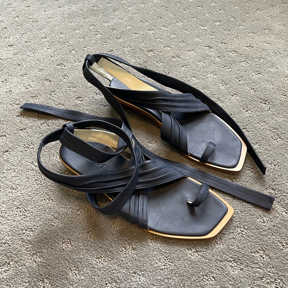 Tibi Miles Leather Sandal